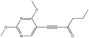 5-(3-Oxo-1-hexynyl)-2,4-dimethoxypyrimidine Struktur