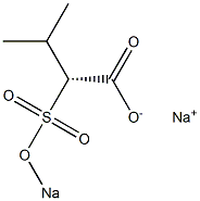 [R,(-)]-3-Methyl-2-(sodiosulfo)butyric acid sodium salt Struktur