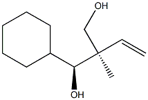 (1S,2R)-1-Cyclohexyl-2-methyl-2-vinyl-1,3-propanediol Struktur