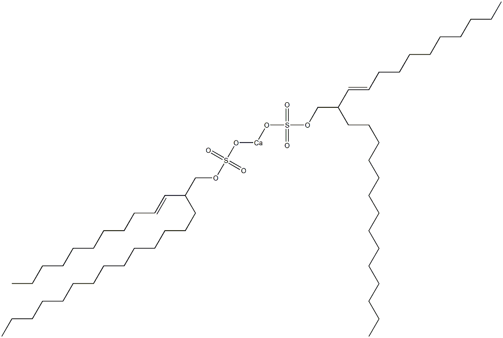 Bis[2-(1-undecenyl)hexadecyloxysulfonyloxy]calcium Struktur