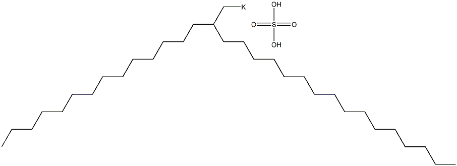 Sulfuric acid 2-tetradecyloctadecyl=potassium salt Struktur