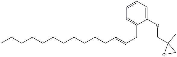 2-(2-Tetradecenyl)phenyl 2-methylglycidyl ether Struktur