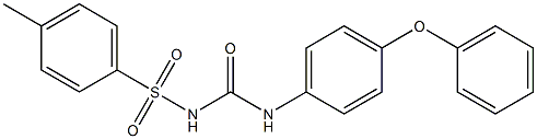 1-(p-Tolylsulfonyl)-3-(4-phenoxyphenyl)urea Struktur