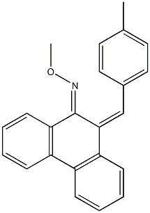 (10Z)-9,10-Dihydro-9-(methoxyimino)-10-(4-methylbenzylidene)phenanthrene Struktur