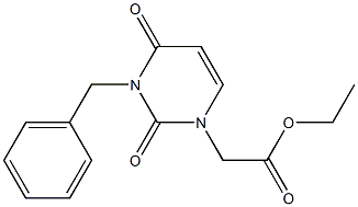 3-Benzyl-1-(ethoxycarbonylmethyl)uracil Struktur