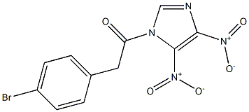 4,5-Dinitro-1-[2-(4-bromophenyl)-1-oxoethyl]-1H-imidazole Struktur