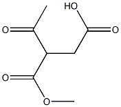 2-Acetylsuccinic acid 1-methyl ester Struktur