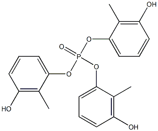 Phosphoric acid tri(3-hydroxy-2-methylphenyl) ester Struktur