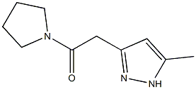 5-Methyl-3-[2-(pyrrolidin-1-yl)-2-oxoethyl]-1H-pyrazole Struktur