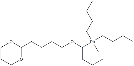 [4-(1,3-Dioxan-2-yl)butyloxy]methyltributylplumbane Struktur