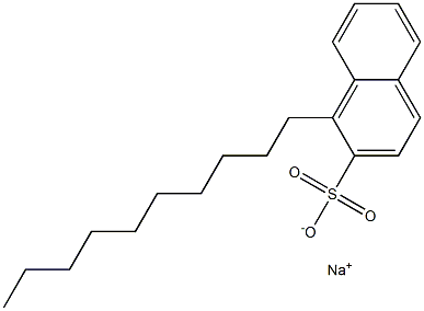 1-Decyl-2-naphthalenesulfonic acid sodium salt Struktur