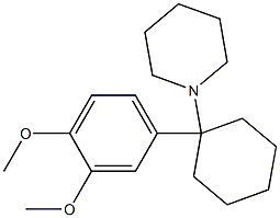 1-(Piperidin-1-yl)-1-(3,4-dimethoxyphenyl)cyclohexane Struktur