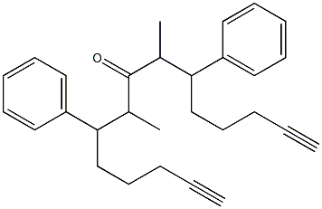 Methyl(2-phenyl-6-heptynyl) ketone Struktur