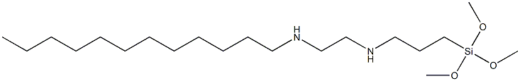 3-(Trimethoxysilyl)-N-[2-(dodecylamino)ethyl]propan-1-amine Struktur