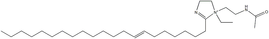 1-[2-(Acetylamino)ethyl]-1-ethyl-2-(7-henicosenyl)-2-imidazoline-1-ium Struktur