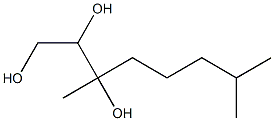 3,7-Dimethyl-1,2,3-octanetriol Struktur