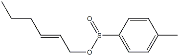 4-Methylbenzenesulfinic acid (2E)-2-hexen-1-yl ester Struktur