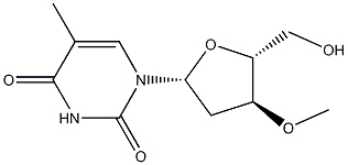 3'-O-Methylthymidine Struktur