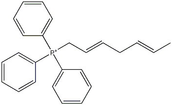 Triphenyl(hepta-2,5-dienyl)phosphonium Struktur