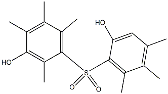 2',3-Dihydroxy-2,4,4',5,5',6,6'-heptamethyl[sulfonylbisbenzene] Struktur