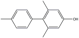 3,5-Dimethyl-4-(4-methylphenyl)phenol Struktur