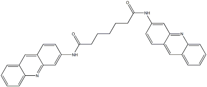 N,N'-Bis(acridin-3-yl)heptanediamide Struktur