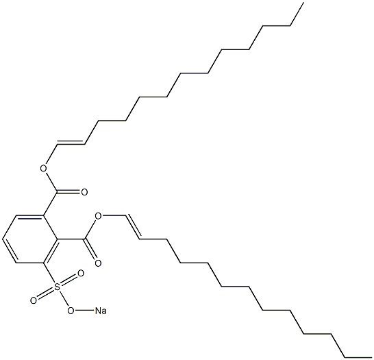 3-(Sodiosulfo)phthalic acid di(1-tridecenyl) ester Struktur