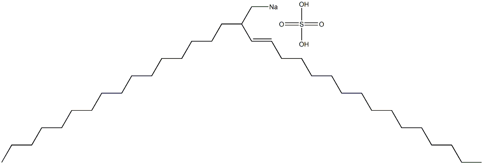 Sulfuric acid 2-hexadecyl-3-octadecenyl=sodium ester salt Struktur