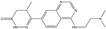 4,5-Dihydro-5-methyl-6-[4-(2-(dimethylamino)ethylamino)quinazolin-7-yl]pyridazin-3(2H)-one Struktur