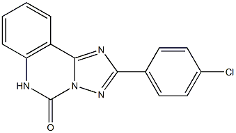 2-(4-Chlorophenyl)[1,2,4]triazolo[1,5-c]quinazolin-5(6H)-one Struktur