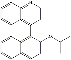 4-[2-(Isopropyloxy)-1-naphtyl]quinoline Struktur