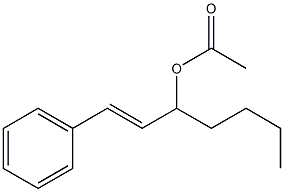 3-Acetoxy-1-phenyl-1-heptene Struktur