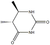 trans-5,6-Dimethyl-5,6-dihydrouracil Struktur