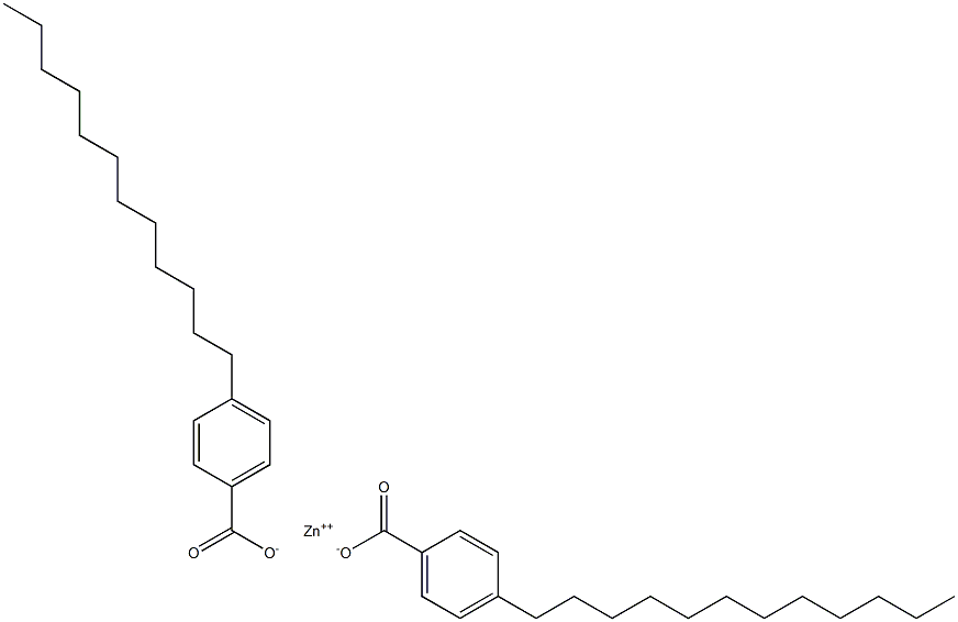 Bis(4-dodecylbenzoic acid)zinc salt Struktur