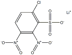 6-Chloro-2,3-dinitrobenzenesulfonic acid lithium salt Struktur