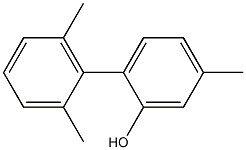 5-Methyl-2-(2,6-dimethylphenyl)phenol Struktur