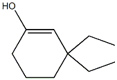 3,3-Diethyl-1-cyclohexen-1-ol Struktur