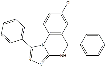 7-Chloro-4,5-dihydro-1,5-diphenyl[1,2,4]triazolo[4,3-a]quinazoline Struktur