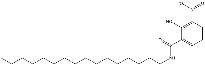 2-Hydroxy-3-nitro-N-hexadecylbenzamide Struktur