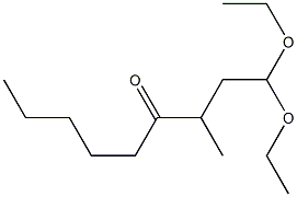 1,1-Diethoxy-3-methyl-4-nonanone Struktur