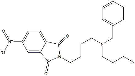 N-[4-(Butylbenzylamino)butyl]-4-nitrophthalimide Struktur