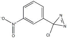 3-Chloro-3-(m-nitrophenyl)-3H-diazirine Struktur