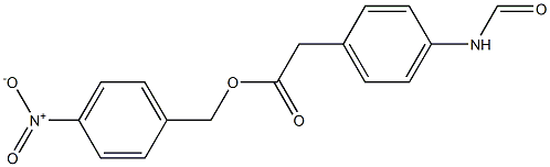 4-Formylaminobenzeneacetic acid 4-nitrobenzyl ester Struktur