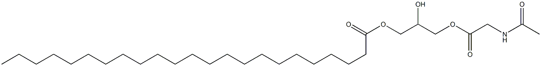 1-[(N-Acetylglycyl)oxy]-2,3-propanediol 3-tricosanoate Struktur