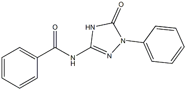 N-[[1-(Phenyl)-4,5-dihydro-5-oxo-1H-1,2,4-triazol]-3-yl]benzamide Struktur