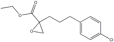 2-[3-(p-Chlorophenyl)propyl]oxirane-2-carboxylic acid ethyl ester Struktur