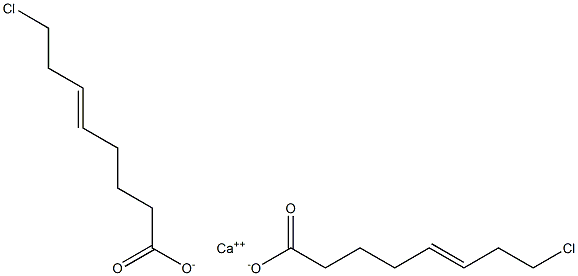 Bis(8-chloro-5-octenoic acid)calcium salt Struktur