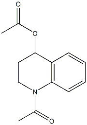 Acetic acid (1-acetyl-1,2,3,4-tetrahydroquinolin)-4-yl ester Struktur