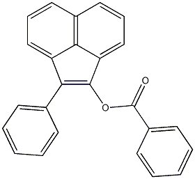 Benzoic acid (2-phenylacenaphthylen-1-yl) ester Struktur