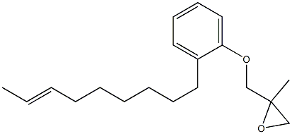 2-(7-Nonenyl)phenyl 2-methylglycidyl ether Struktur